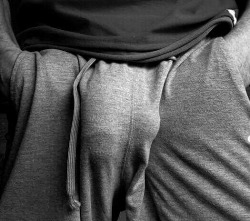 geoman4u:  sweats commando style…   You