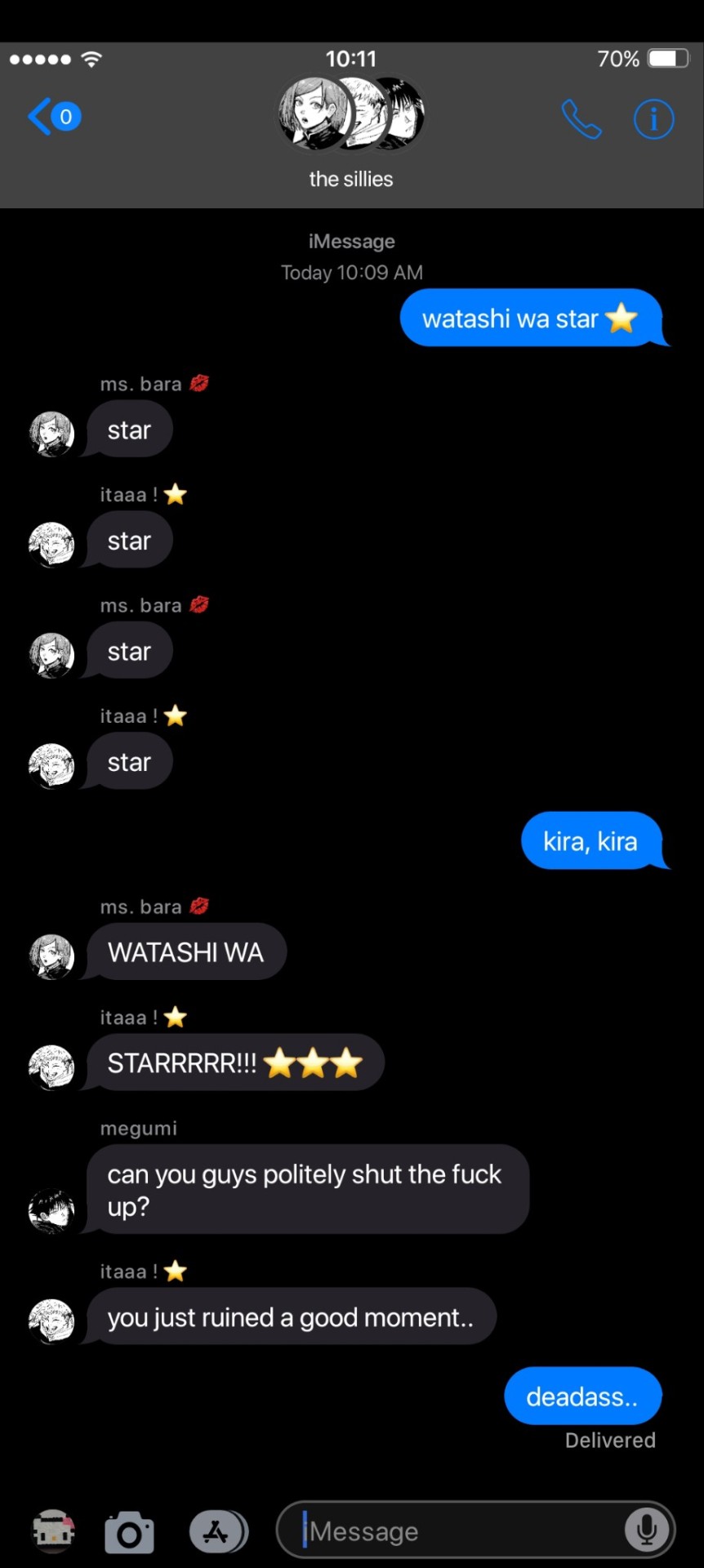 A Groupchat With Megumi, Yuji And Nobara!
