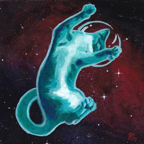 sosuperawesome:Space Cats by Bronwyn Schuster on inprntMore posts like this