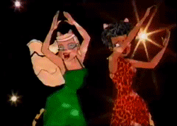 roguesociete:  icatler:  icatsgrotto:   Josie and the Pussycats in “Musical Evolution” x  Coolest promo ever created  Real talk though, this is one of the coolest tributes to a classic cartoon with the most interesting animation in it I’ve ever