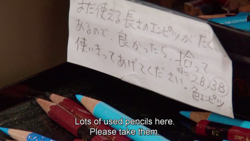 ricktimus: Notes around Miyazaki’s desk at Studio Ghibli.