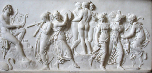 xshayarsha:  Dance of the Muses on Helicon (1844) Bertel Thorvaldsen. 