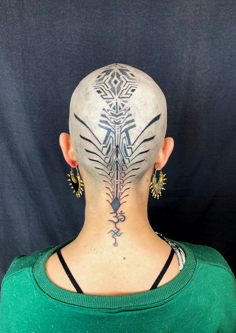 Manus Eraña tattoo — Head Tattoo, an Alien exploration on my beautiful...