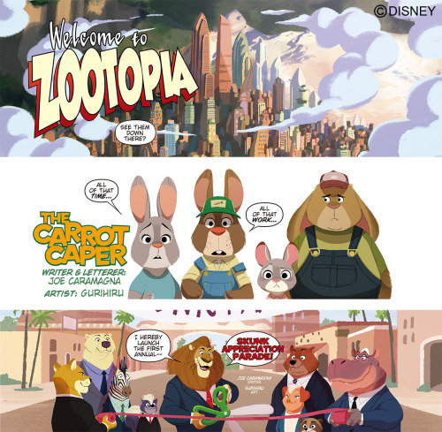 gurihiru:Zootopia Graphic Novel was finally released! I did interior art of the six short comics in 