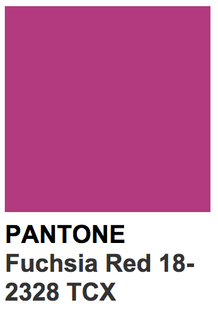 Donau det tvivler jeg på Gammeldags colors — Pantone 18-2328 TCX Fuchsia Red