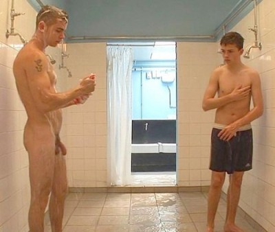 showers Gay dorm