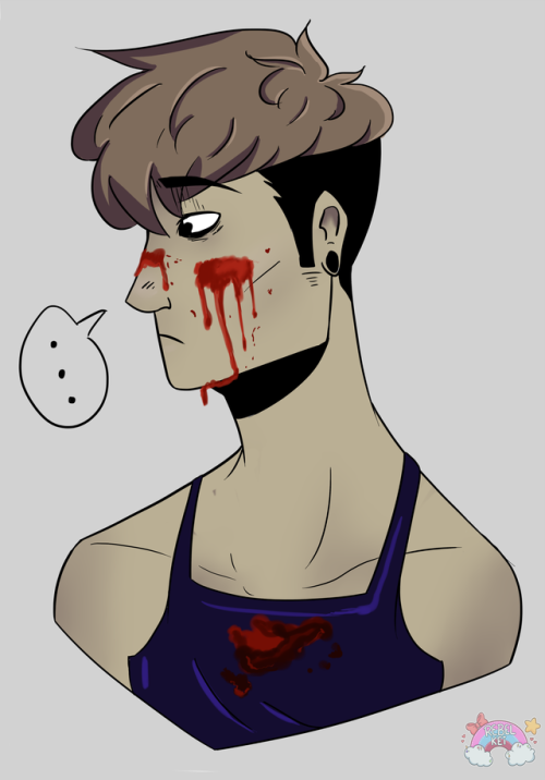 I love my boys covered in blood