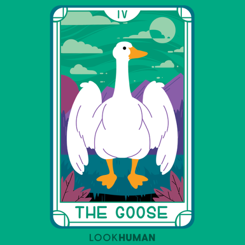 Just some evil honkers for your day. The Goose Tarot   - www.lookhuman.c