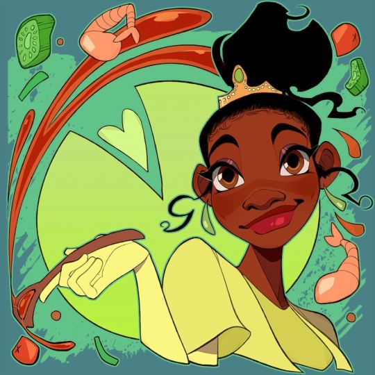 southpauz:Black History Month Art ChallengeDay 3: Tiana from The Princess And The