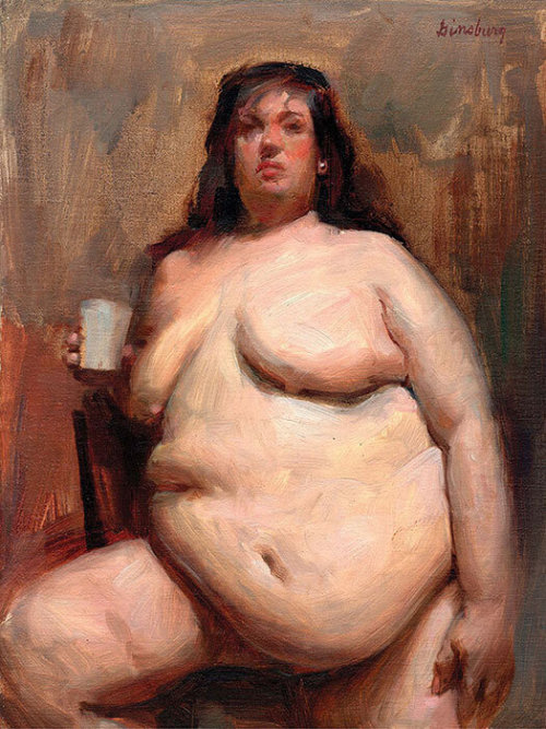 thehistoryofheaviness: theartofobesity: Nude Study lll (2000) by artist Max Ginsburg …. www.maxginsb