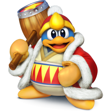 miss-randomness-the-iii:  nightridergnoll:  komasansrank:  I LOVE how even when kirby’s gotten a little more darker and a little more lore based dedede is STILL just   “sorta greedy penguin who just said he was ruler and everyone accepted it, pretends