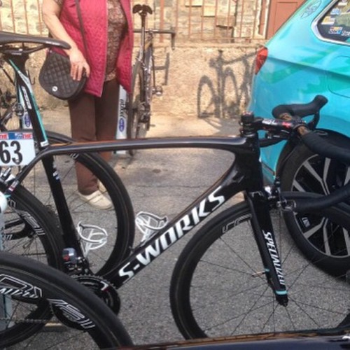 slamthatstem: John is at the giro and is sending in some pro peloton slams. Here is Maxime Bouet’s b