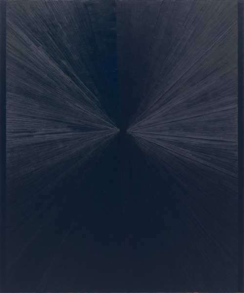 Untitled (Blue Painting Light to Dark VII) by Mark Grotjahn