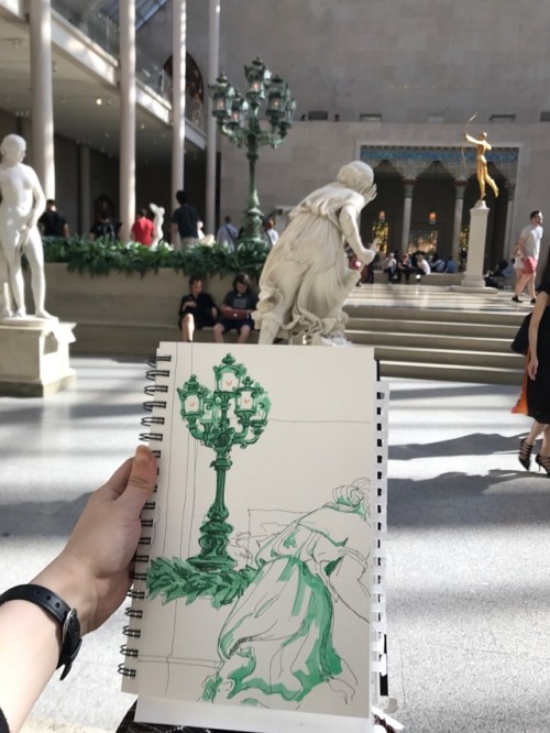 Museum drawings from my NYC trip with @ironvoan