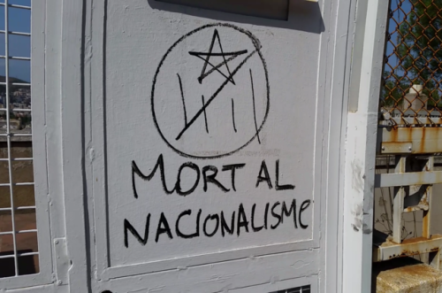 ‘Death to Nationalism’Carmel, Barcelona, 2017