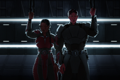 macolegacy:what if we were sith apprentices and afraid of the battle to come in this imperial ship a