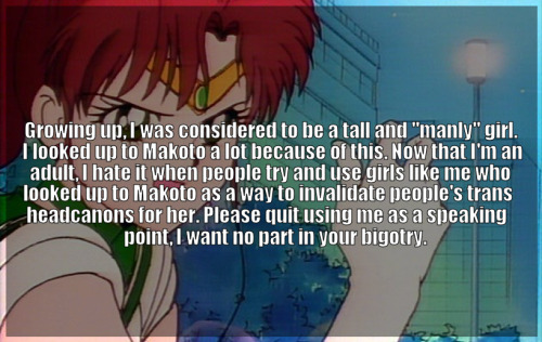 prettysenshiconfessions:Growing up, I was considered to be a tall and “manly” girl. I looked up to M