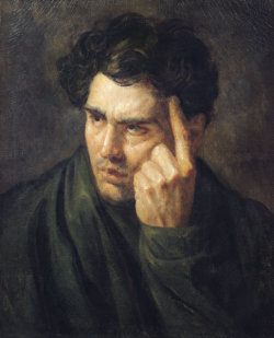 artist-gericault:  Portrait of Lord Byron, Theodore Gericault