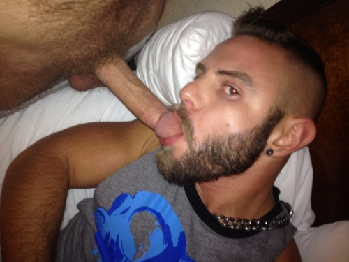 deviantotter:  Taking turns with the incredibly woofy Mr. Nick Sterling at our hotel.