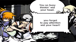 combodeck:  Remember the time that Beat gave the cliche protagonist speech instead of Neku, the actual protagonist? 