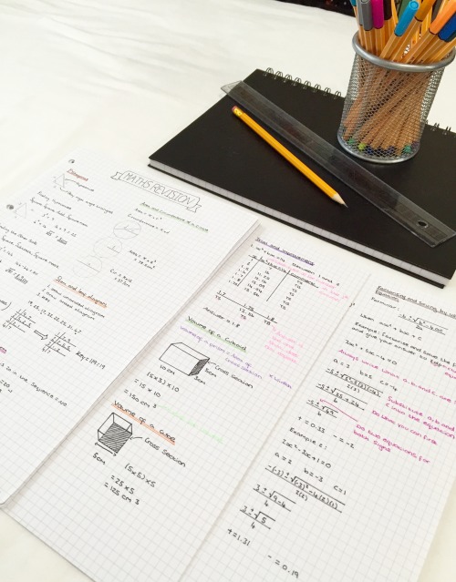 sarahsstudy:  Catching up on maths revision while I can. I’ve covered 63 topics so far.