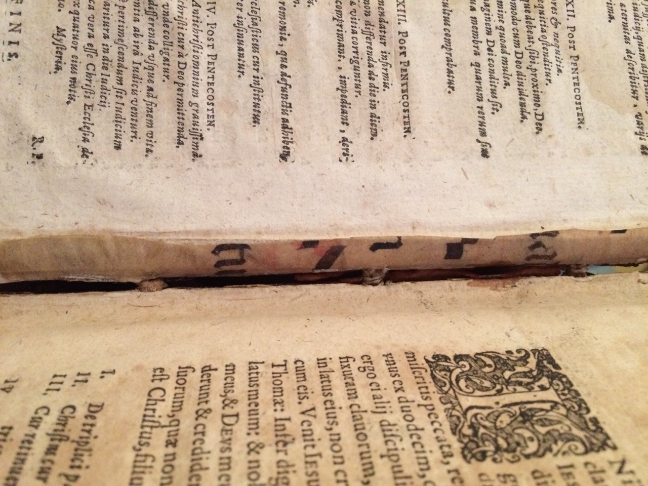 book-historia:  Waste not, want notSome books in old bindings may not be entirely