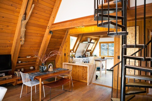 gravityhome:  A-frame lodge in Los Angeles  Follow Gravity Home: Blog - Instagram - Pinterest - Facebook - Shop  