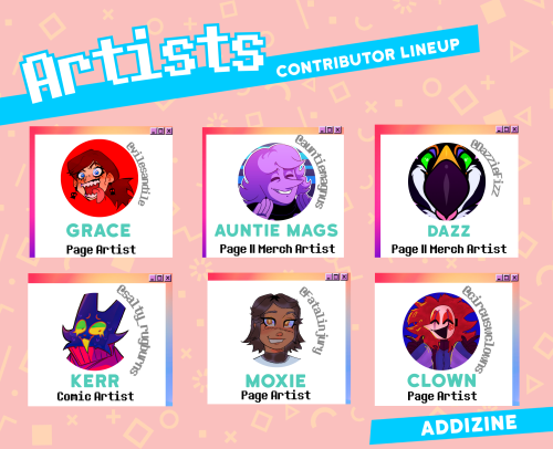 addisonzine: The AddiZine Contributor Line-Up is here! (2/3)Say hello to our amazing, wonderfully ta