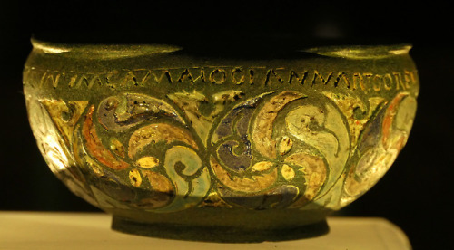 The Staffordshire Moorland Pan or Llam Pan is a 2nd century CE enamelled pan made as a souvenir for 