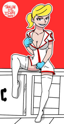 Takunisdope:  Nurse Steph Belongs To Jamesab   Wow! A Nurse Without A Stethoscope!