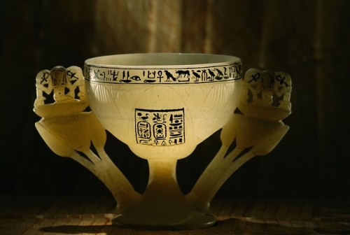 Cup in the Form of Open LotusThis chalice in the form of a lotus is decorated with a whorl of circle