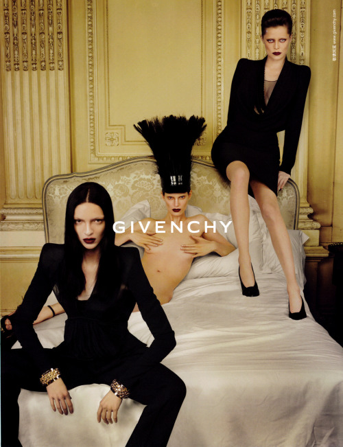 lelaid: Mariacarla Boscono, Iris Strubegger, &amp; Leonor Sherrer by Mert &amp; Marcus for Givenchy