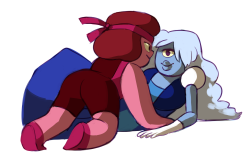 cm-draws:  drawin comics of ruby &amp; sapphire doing all the stupid things me and my gf do 