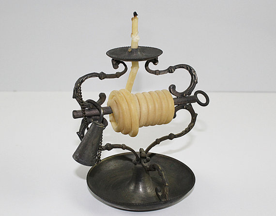 cheesewhizexpress: Antique pewter candle jack