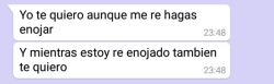 jslondonot:  Tú no eres capaz de seguir amándome cuando estamos discutiendo, nunca pudiste y por eso me voy. 