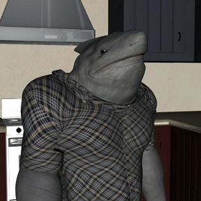 when ur mom comes home early and u gotta change back from ur shark form QUICK