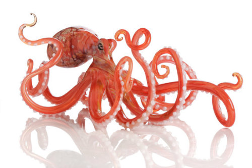 psychnart: Glass octopus sculptures by 2BirdsGallery on Etsy