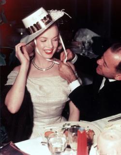 ourmarilynmonroe:  Marilyn Monroe and Johnny Hyde, NYE 1948