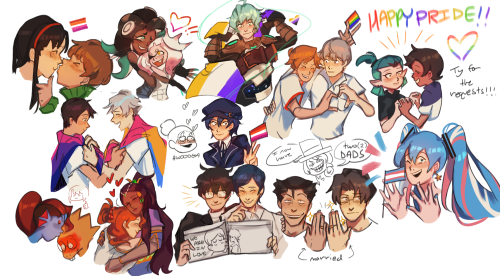 happy pride! I took some ship/character requests on insta