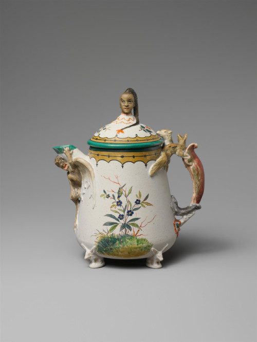 met-american-decor: Teapot by Karl L. H. Müller via American Decorative ArtsMedium: PorcelainGi