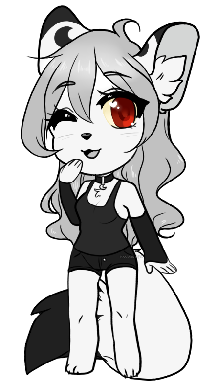 pikapaws:  Chibis done for  weirdo.   and  ladyjowolf on FA &lt;3