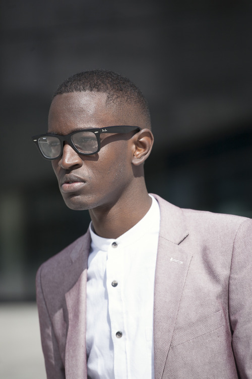 Jerome in Liverpool wearing Wayfarers.