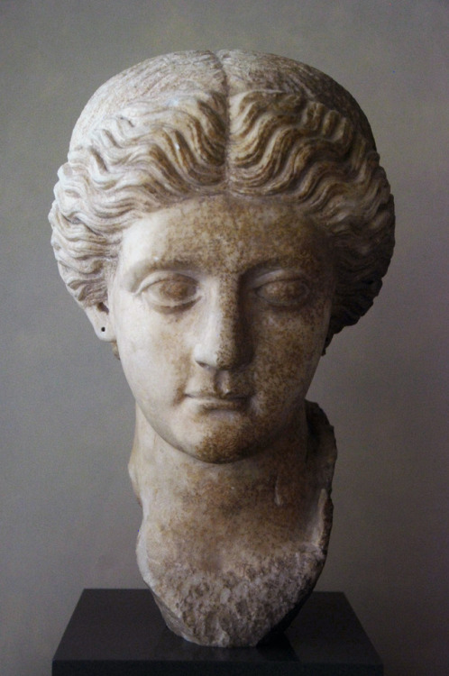 myglyptothek: Portrait of a woman.  From Troja. Early I century AD. Marble. Neues Museum, Berli