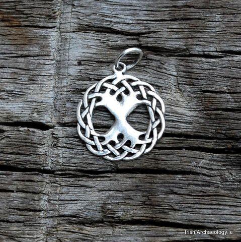 This sterling silver Tree of Life pendant depicts Yggdrasil, the sacred tree of Norse mythology. Ygg