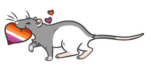 nabdeart: I made pride rats!!You can get them in stickers, phone cases, totes, prints, and more on m