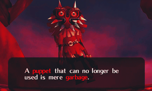 :  “The power of the mask made him do it.  It was too much for the Skull Kid to handle.” 
