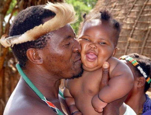 allakinwande:Tswana man & fat Lillow baby:South Africa