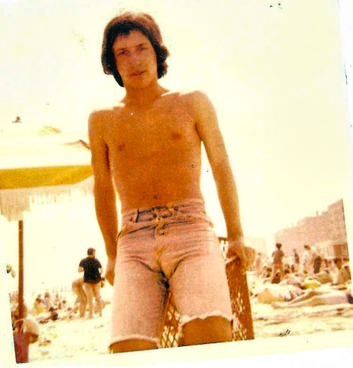 1968 Young Johnny Thunders at the beach. Photographer unknown at this time.