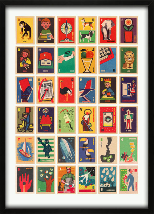 Vintage Matchbox Labels A to Z – Illustrated Alphabet Print by 67 Inc More about the poster illustration on WE AND THE COLOR
Follow WATC on:
Facebook
Twitter
Google+
Pinterest
Pheed
Flipboard
Instagram