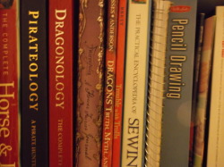 completely-charming:  A peek at my bookshelf